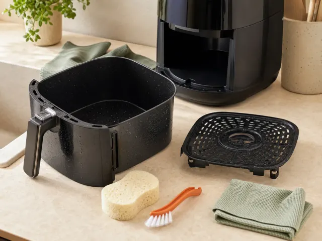 Jak wyczyścić air fryer bez niszczenia powłoki?