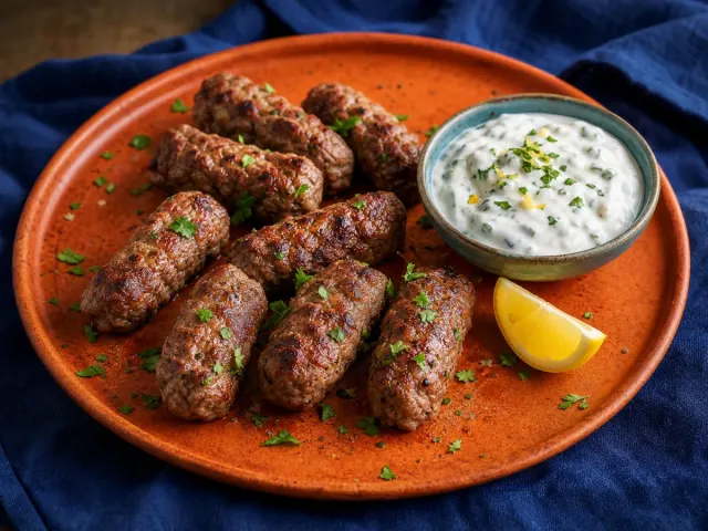 Cevapcici z sosem jogurtowym