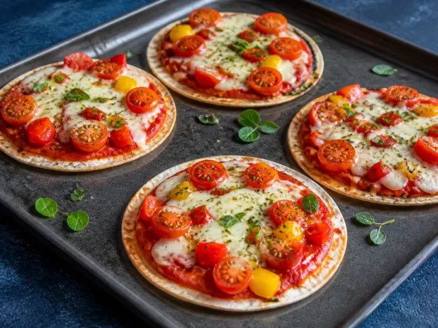 Mini pizze na tortilli